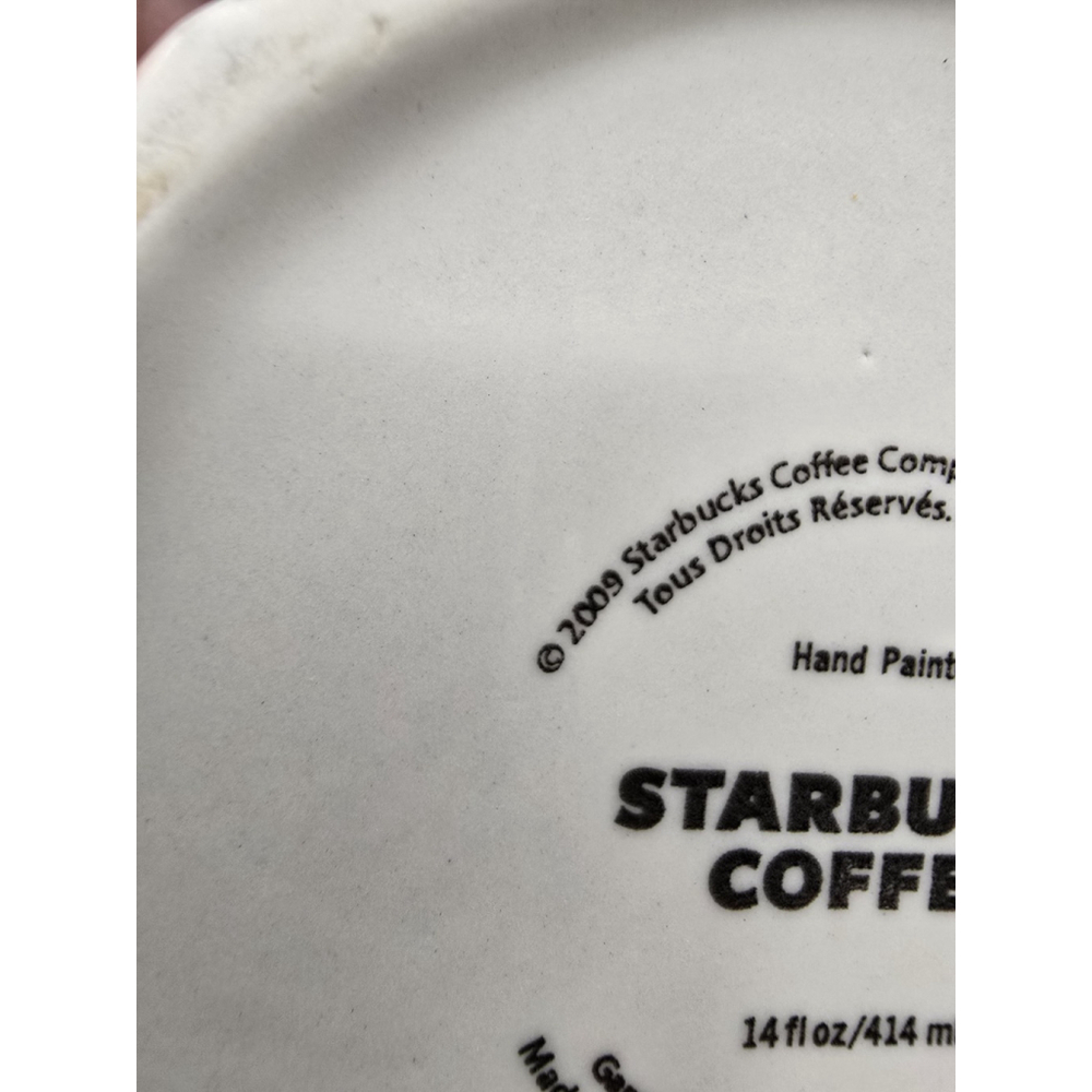 Starbucks Orange Ombre Wide Mouth Coffee Mug/cup. 2009 - Picture 3 of 5